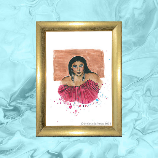 Lizzo - Illustration Print (wall art)