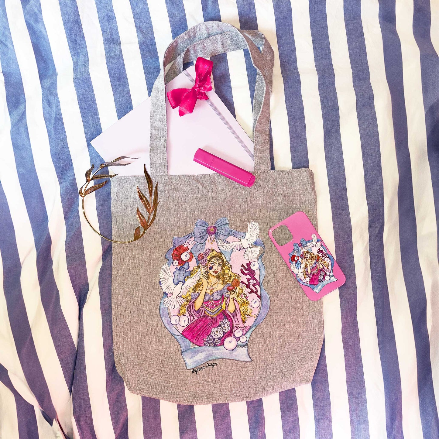 Goddess of beauty Tote bag (Light Grey)