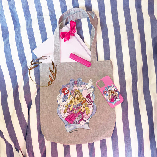 Goddess of beauty Tote bag (Light Grey)