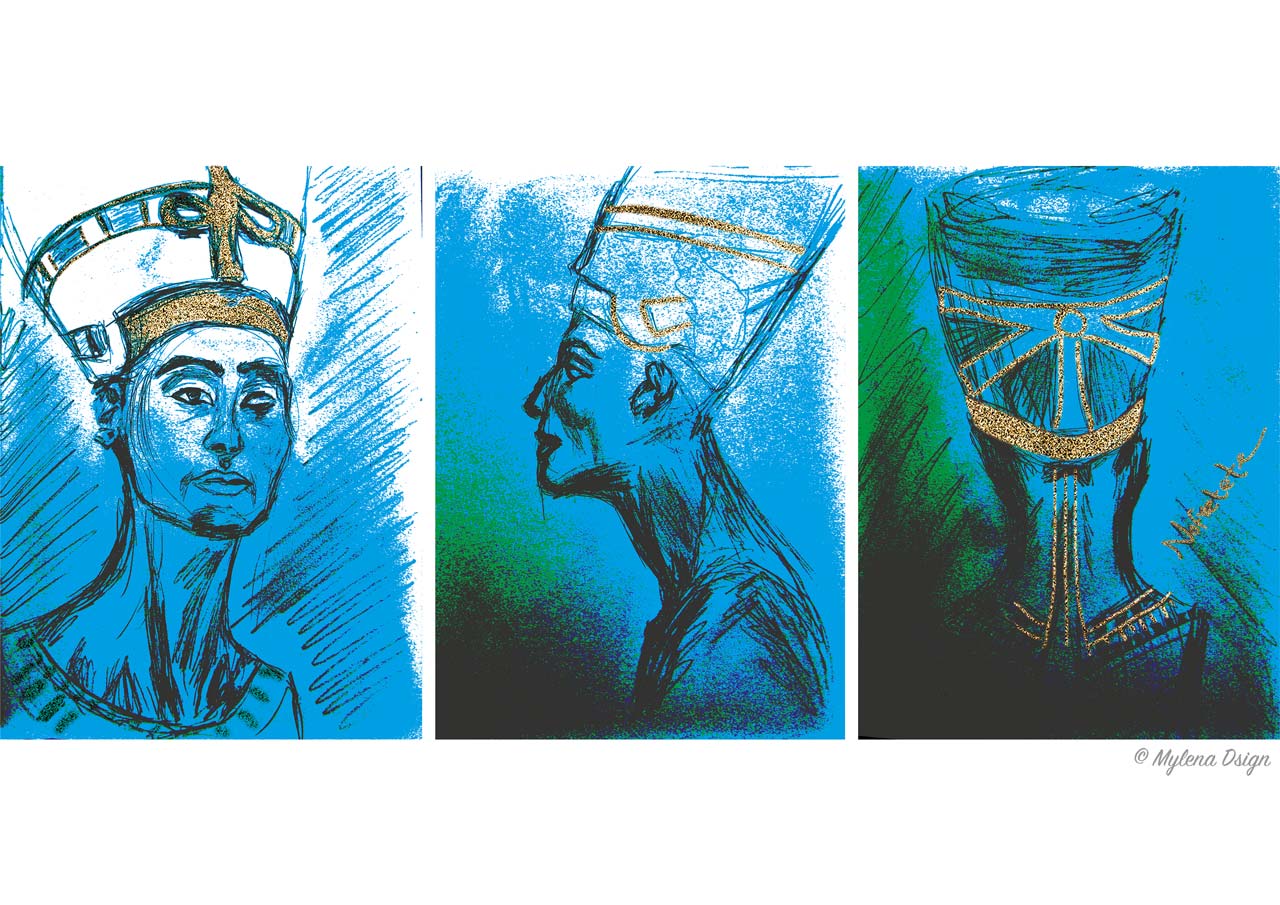 Queen Nefertiti - Illustration Print