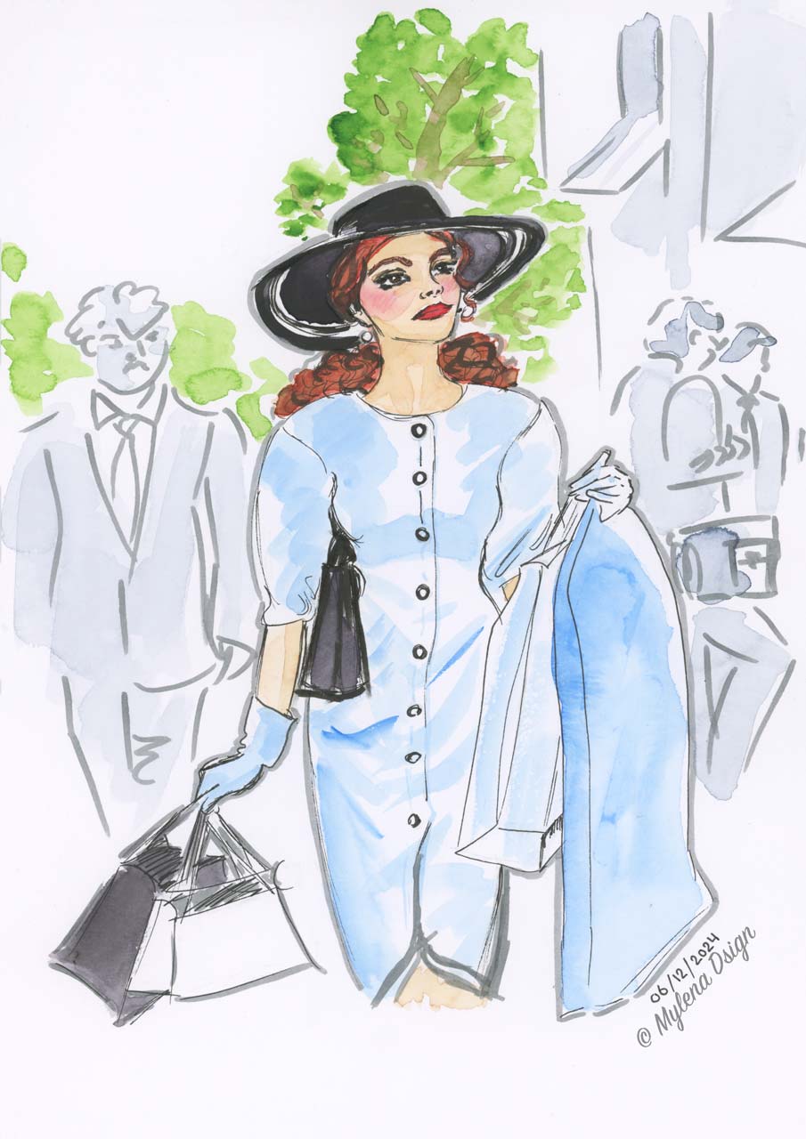 Shopping day (Art print)