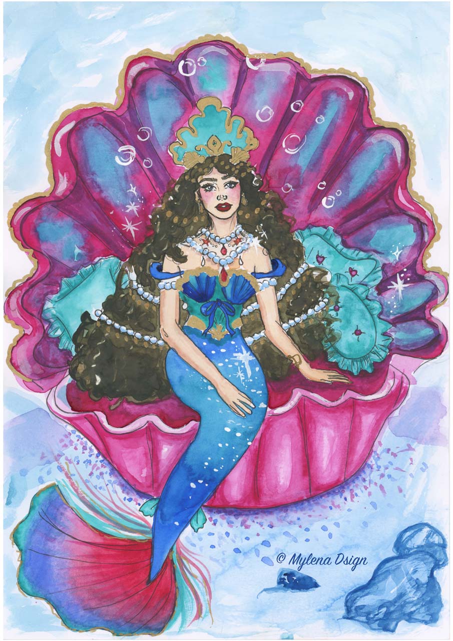 Thalassa, Goddess of the Sea (art print)